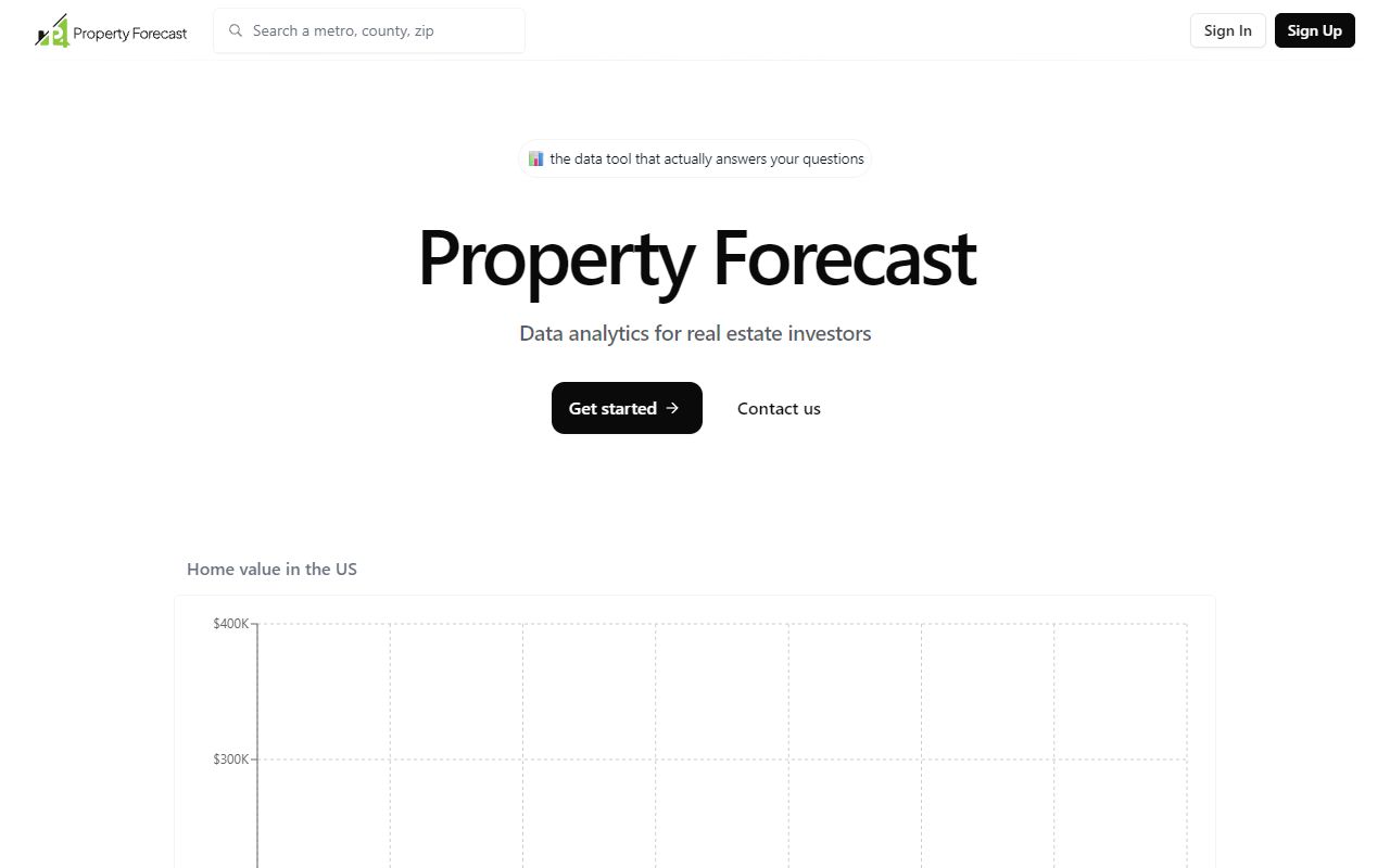 Property Forecast screenshot