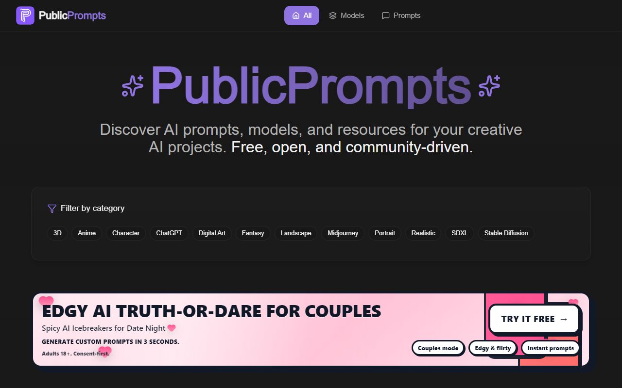 PublicPrompts screenshot