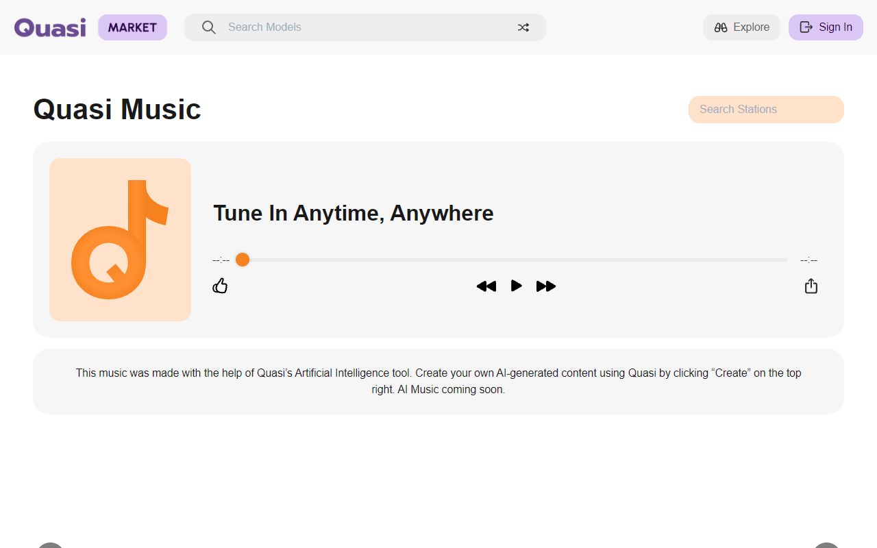 Quasi Music screenshot