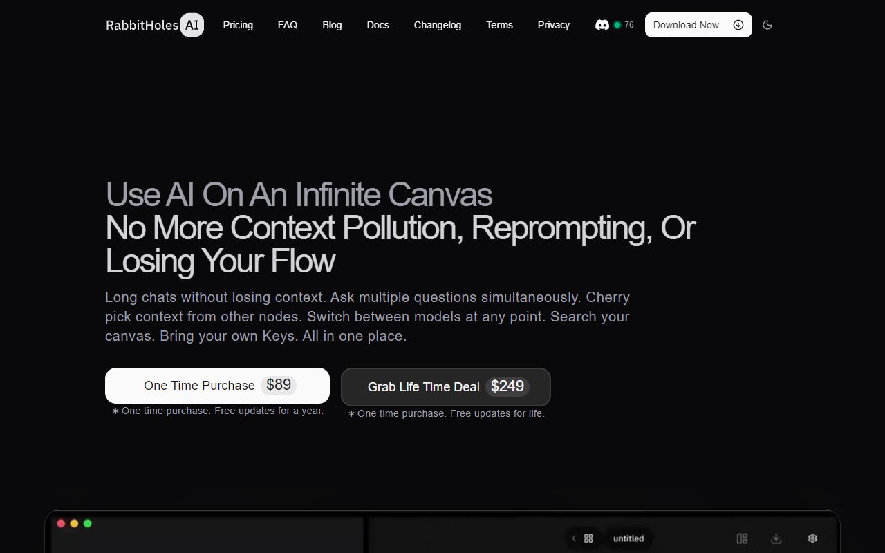 RabbitHoles AI screenshot