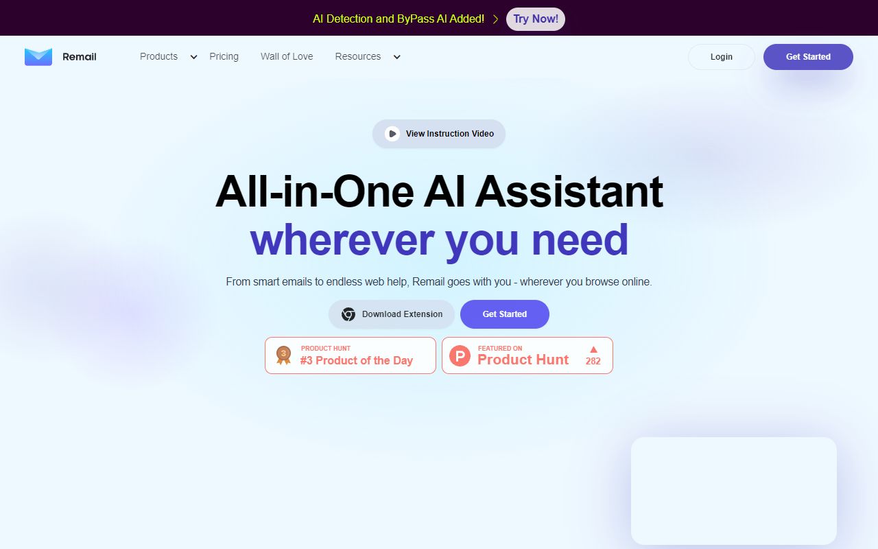 Remail - website preview