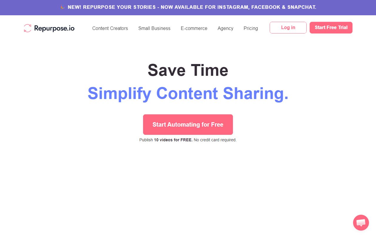 Repurpose.io screenshot