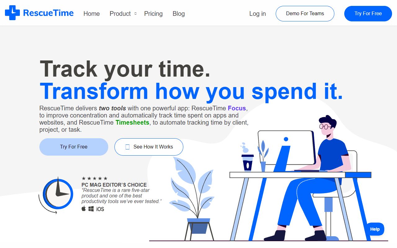 RescueTime screenshot