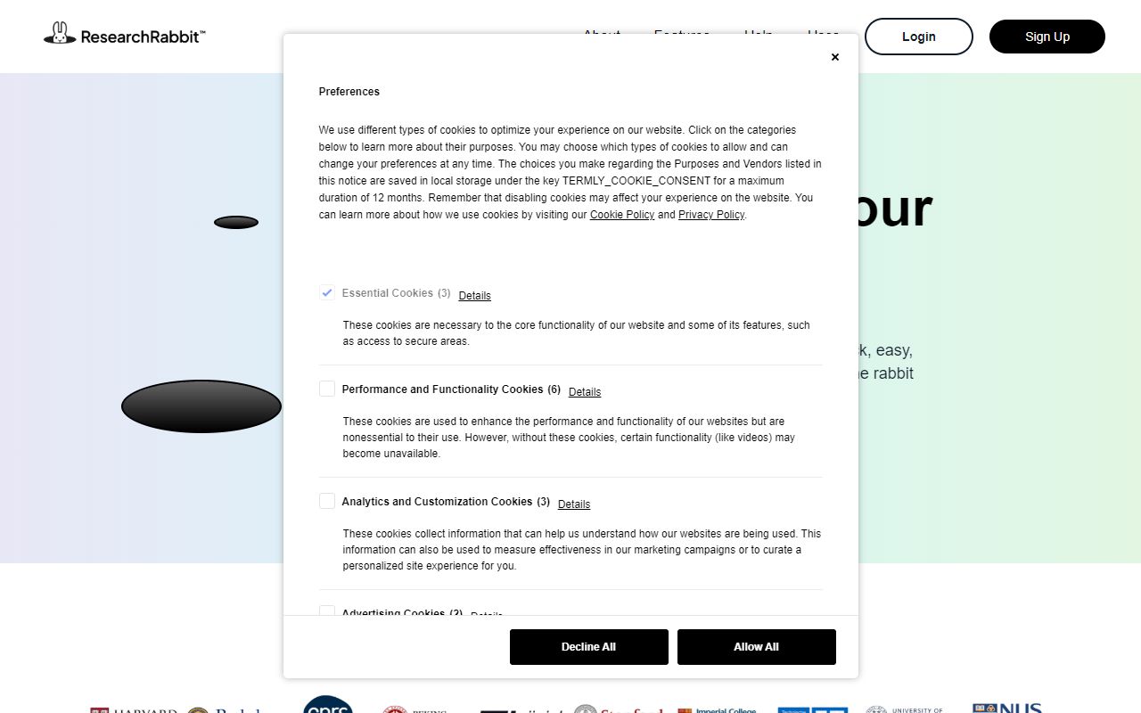 Research Rabbit screenshot
