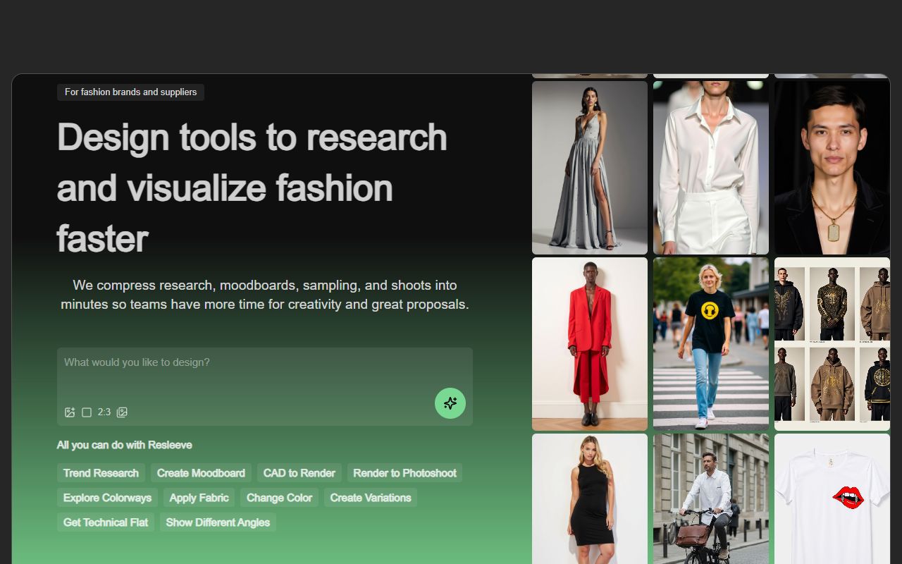 Resleeve - website preview