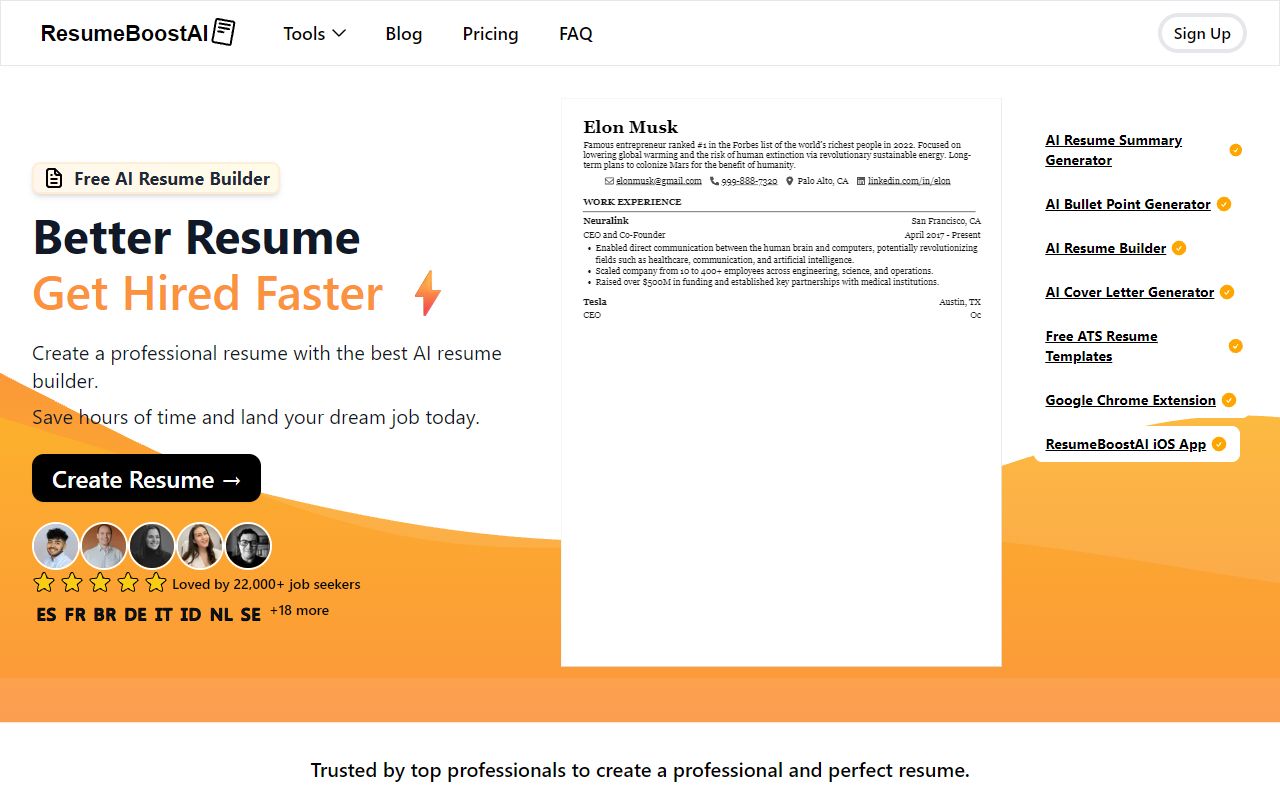 ResumeBoostAI screenshot