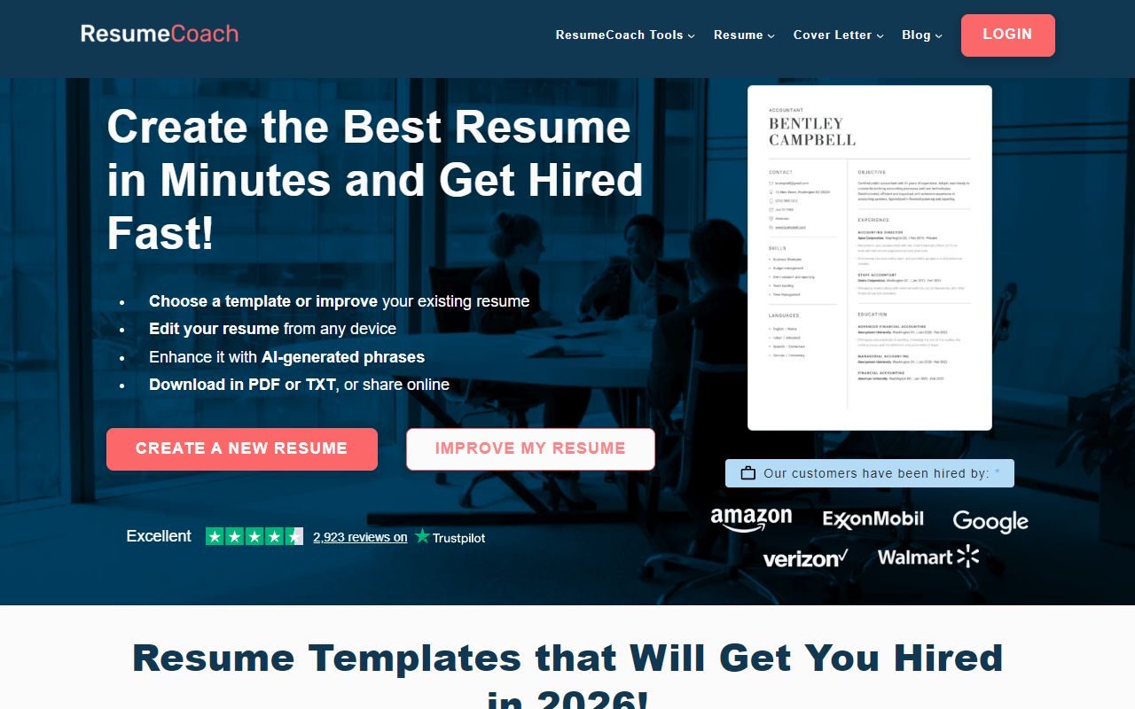 ResumeCoach screenshot
