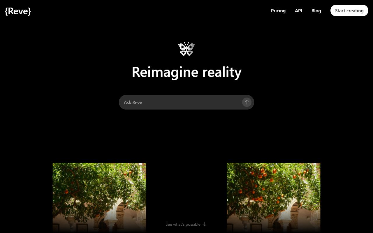 Reve Image - website preview