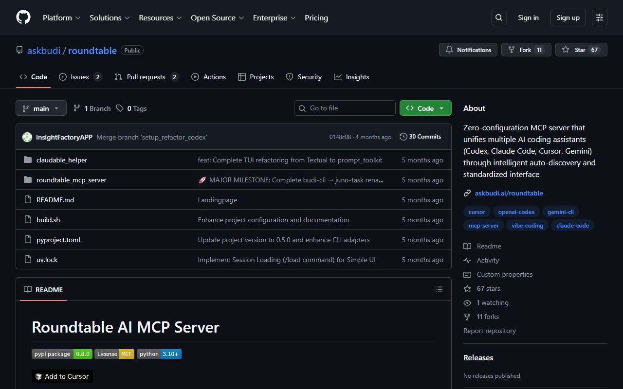 Roundtable - website preview
