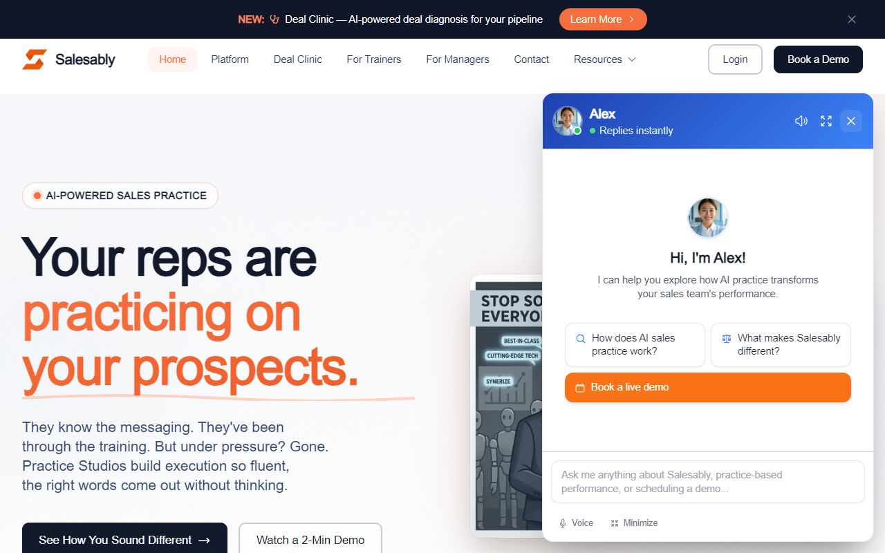 Salesably screenshot