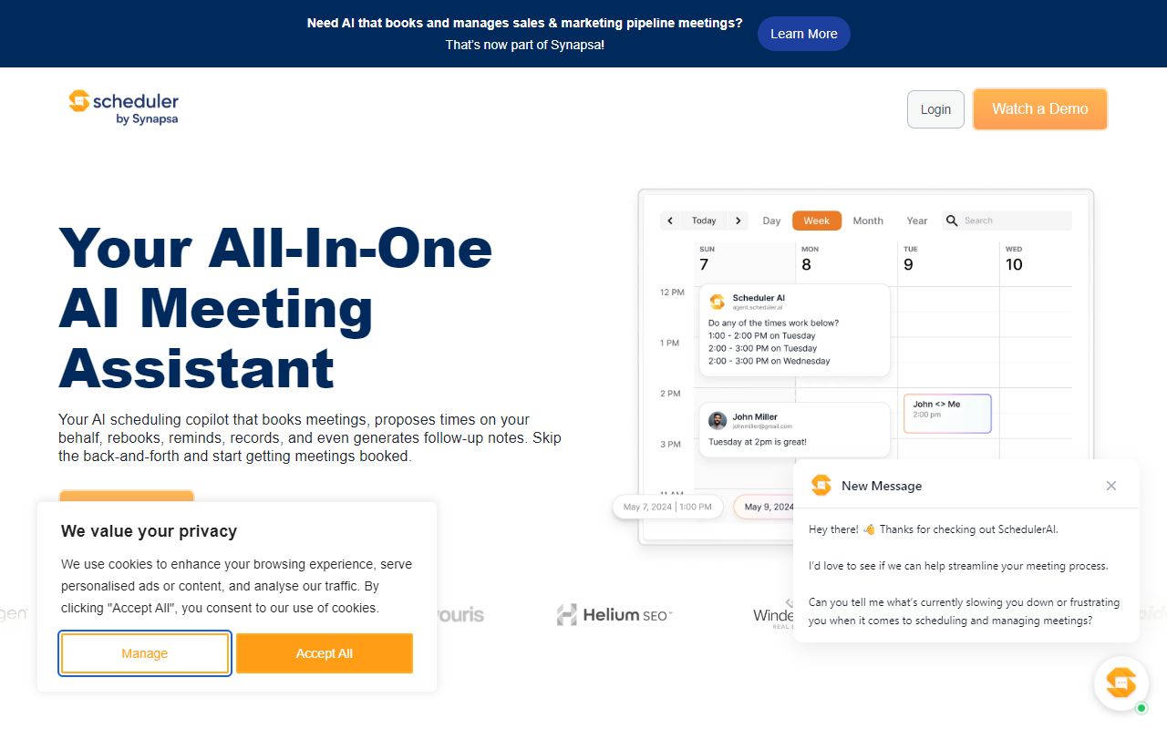Scheduler AI screenshot