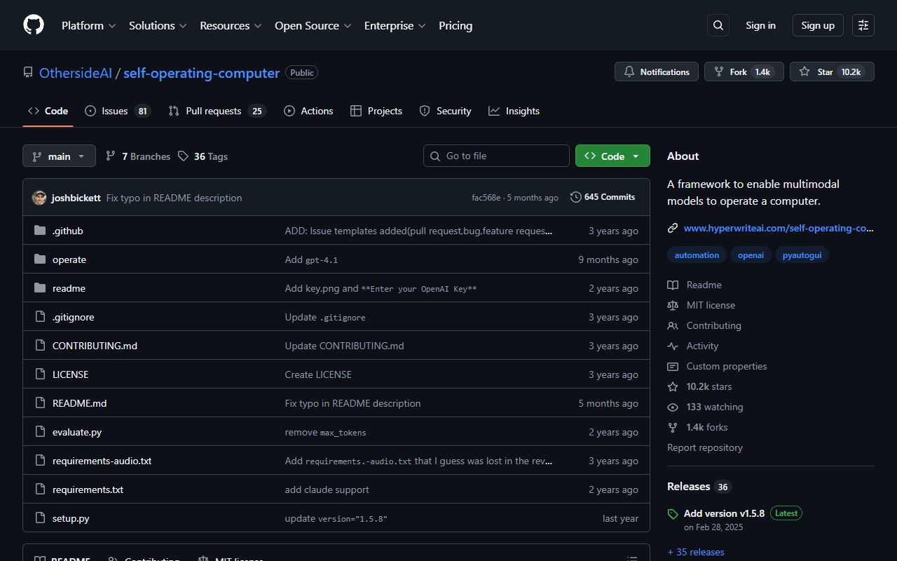 Self-Operating Computer screenshot