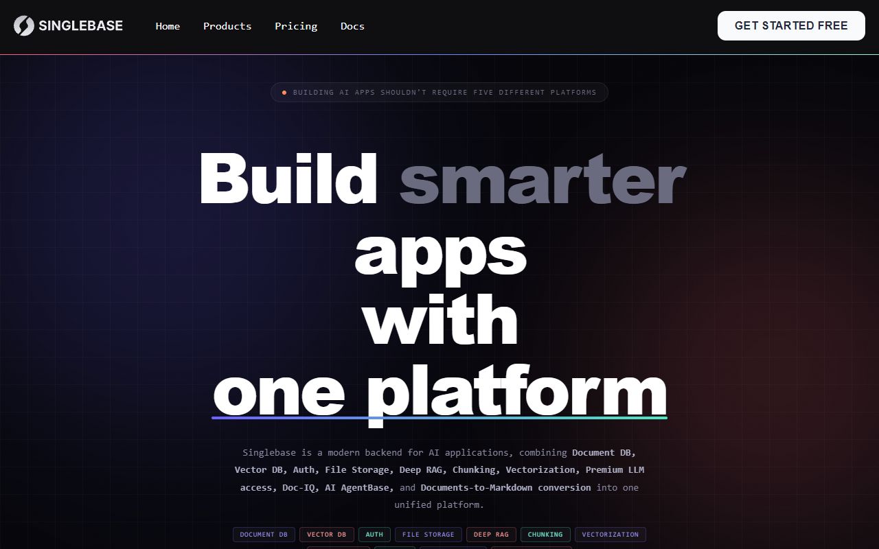 SinglebaseCloud screenshot