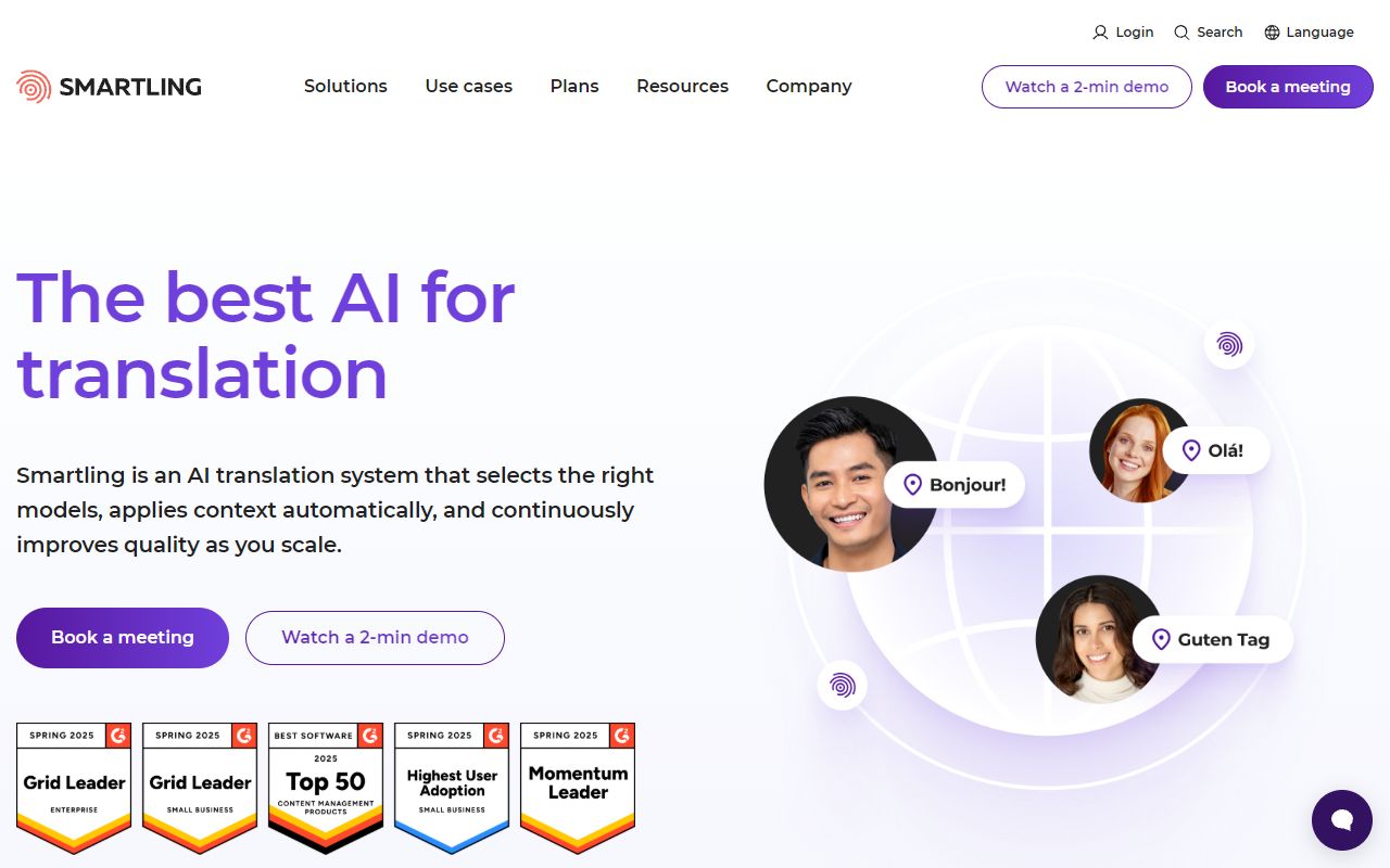 Smartling - website preview