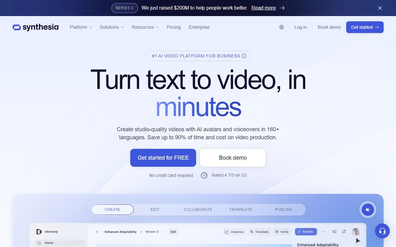 Synthesia screenshot