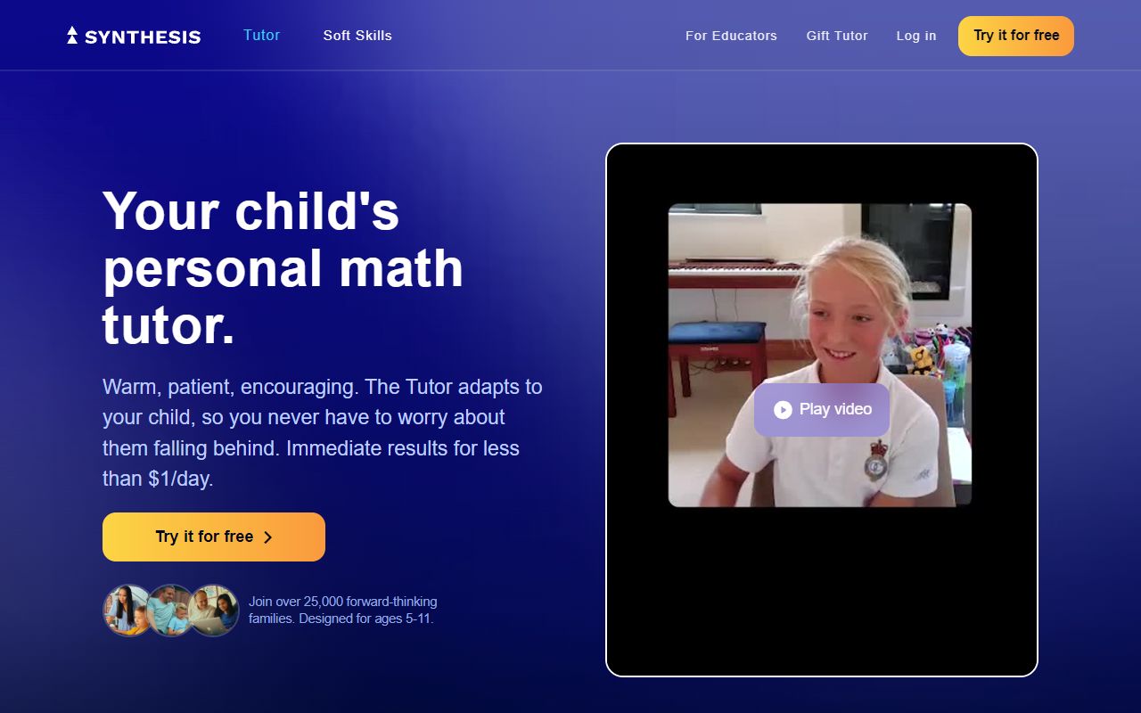 Synthesis - website preview