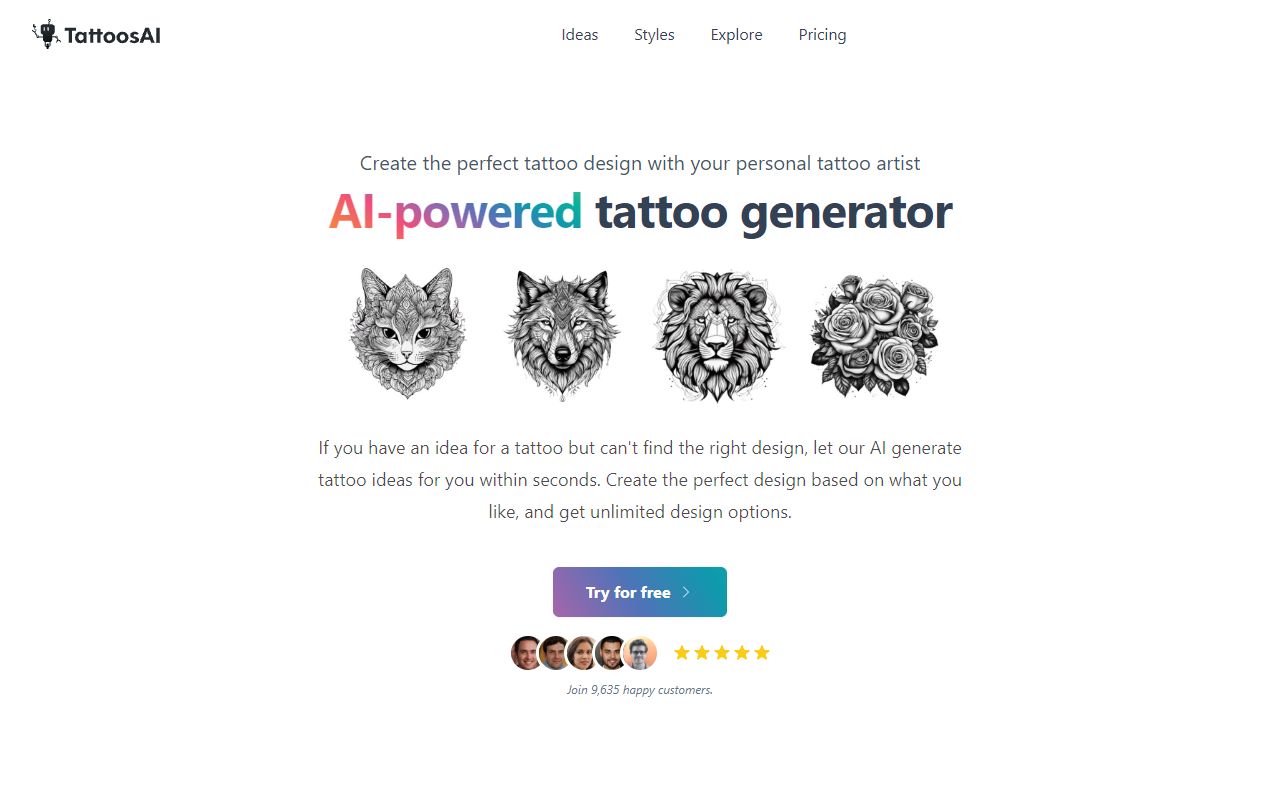 Tattoos AI screenshot