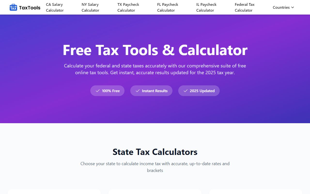 TaxTools AI screenshot