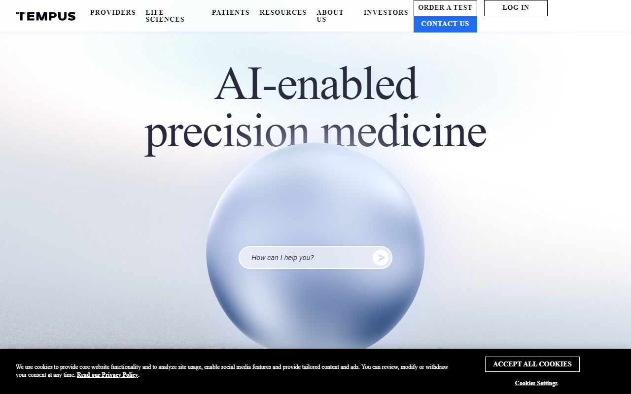 Tempus - website preview