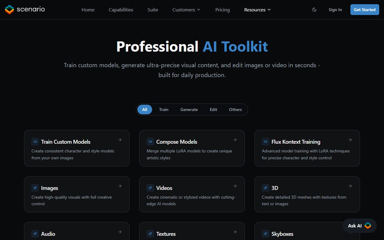 TextureLab - website preview