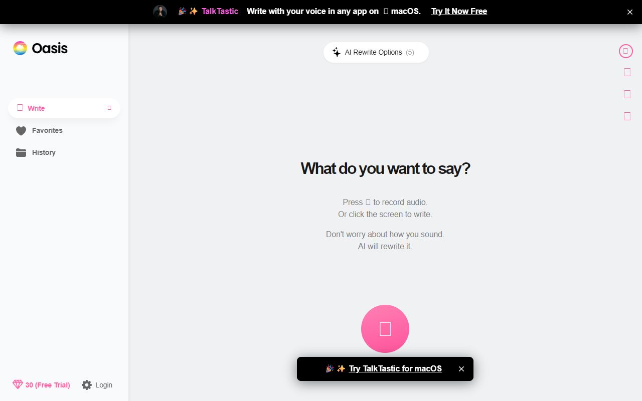 Theoasis - website preview