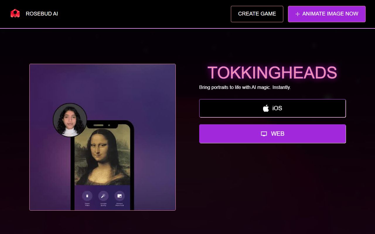 Tokkingheads - website preview