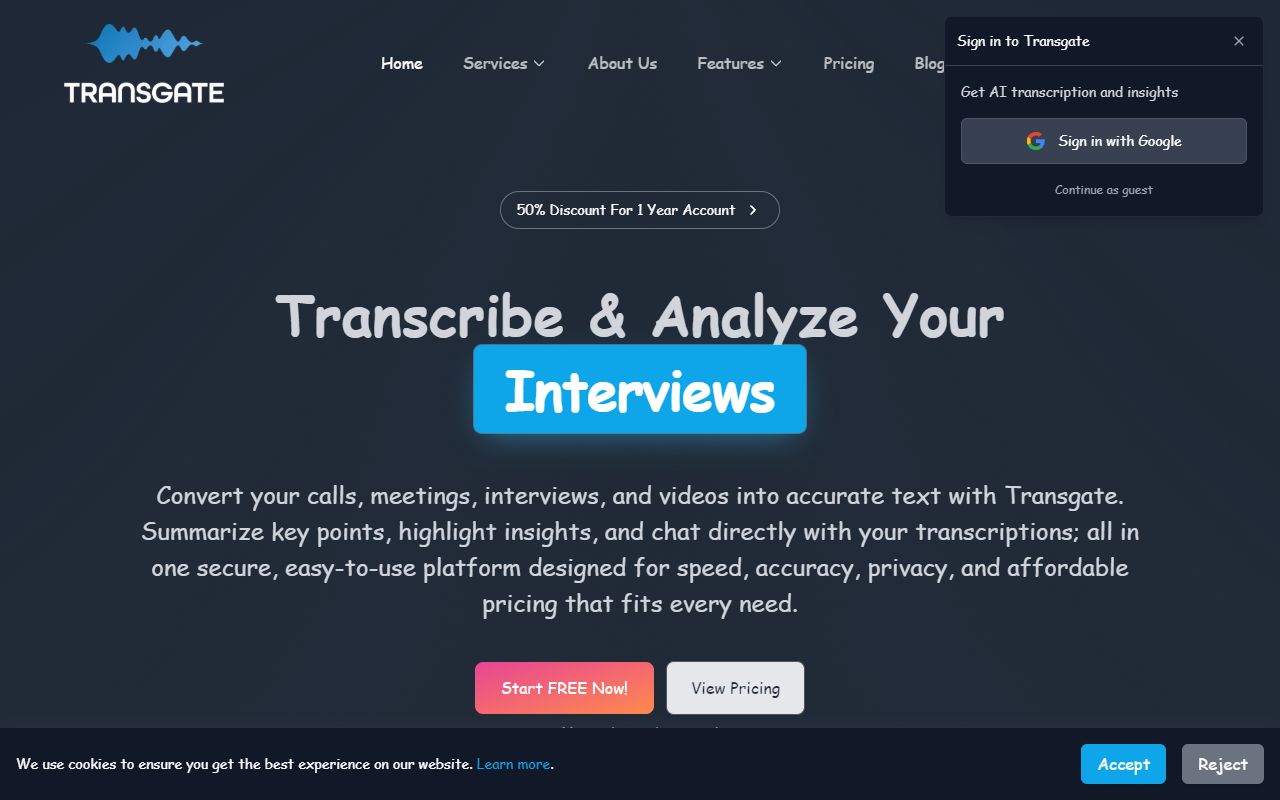 Transgate screenshot