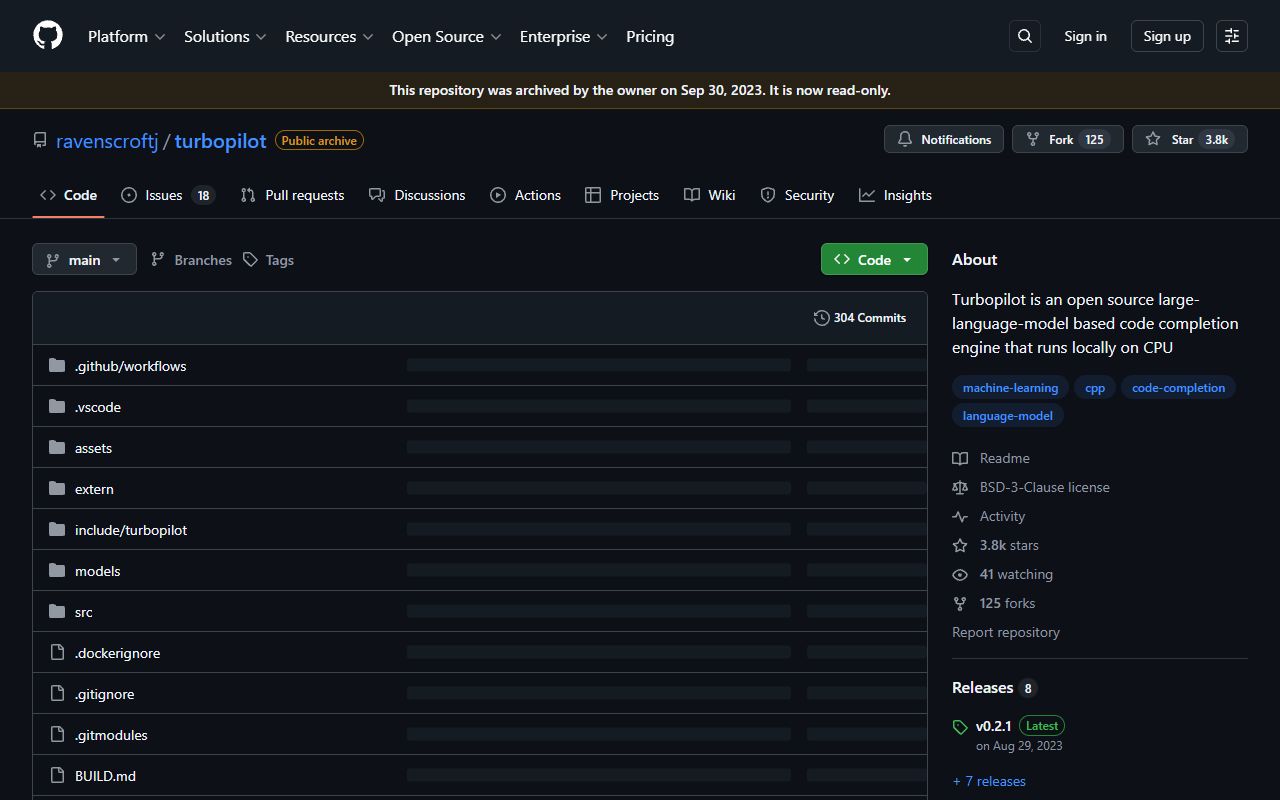 TurboPilot - website preview