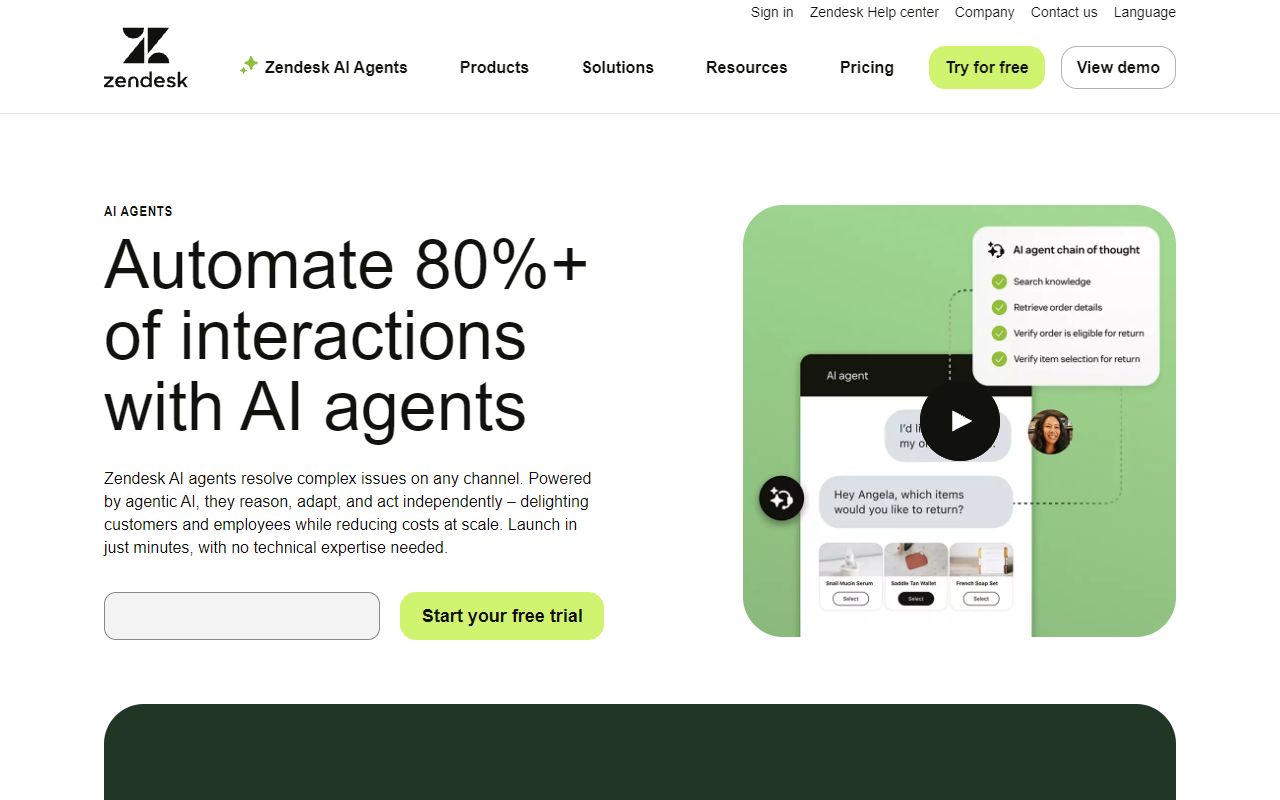 Ultimate.ai screenshot
