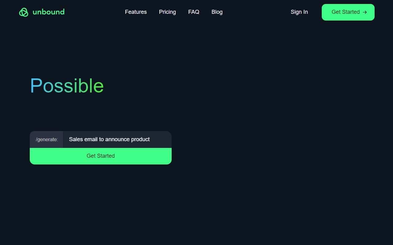 Unbound Content screenshot