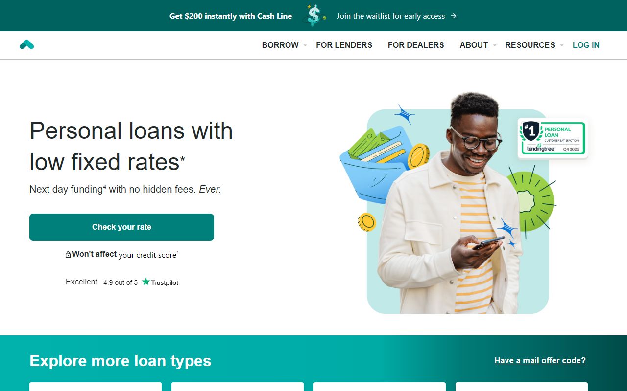 Upstart - website preview