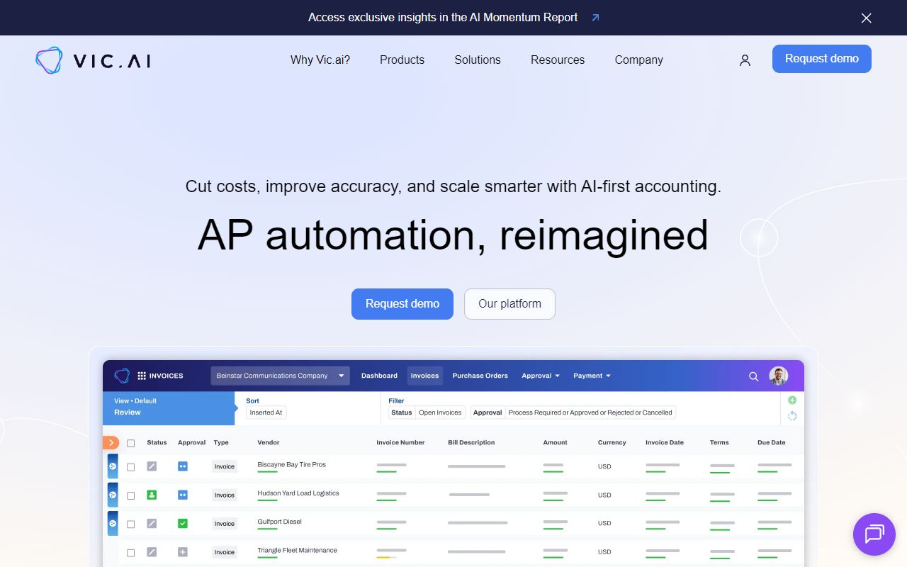 Vic.ai - website preview