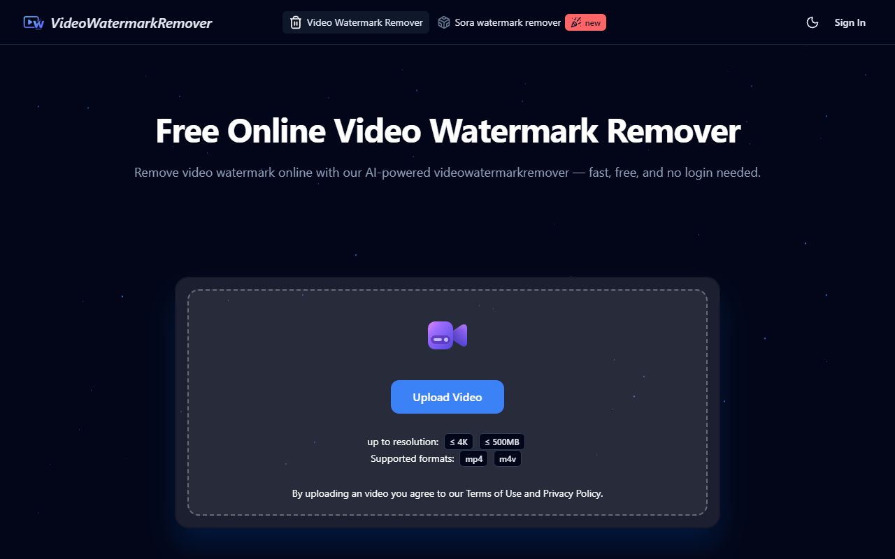 Video Watermark Remover screenshot