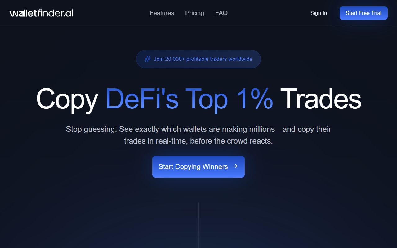Wallet Finder AI screenshot