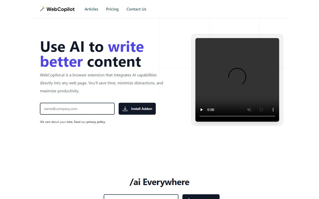 WebCopilot screenshot