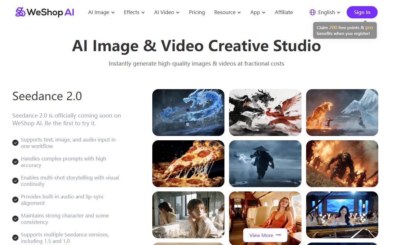 Weshop - website preview