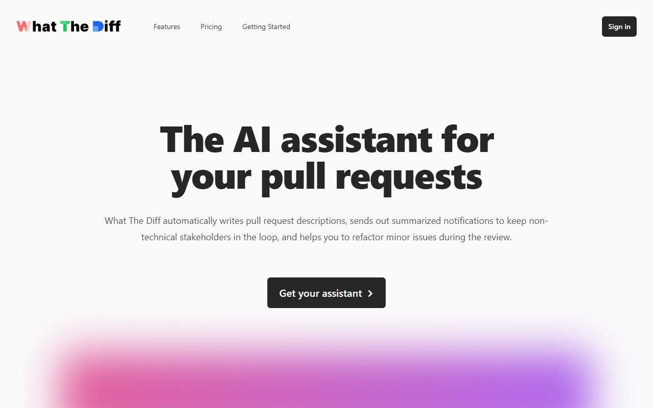 Whatthediff - website preview