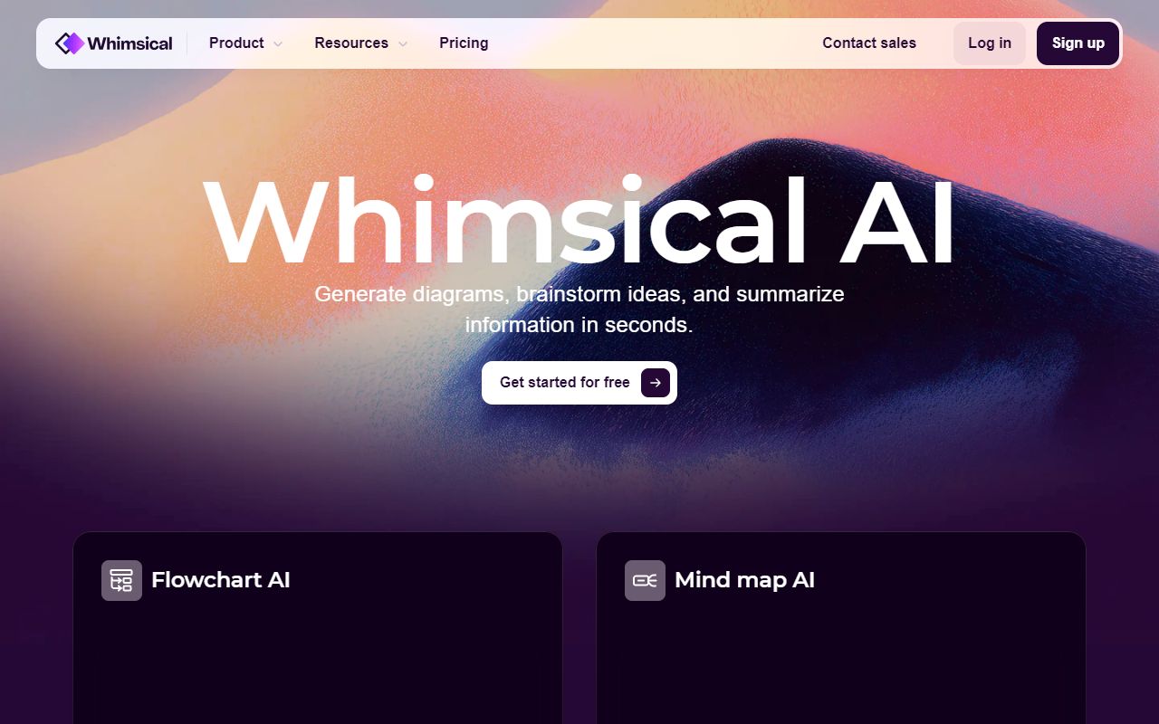 Whimsical AI screenshot