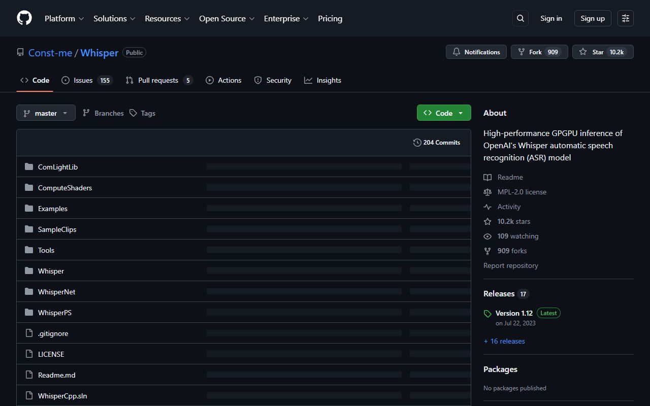 WhisperDesktop screenshot