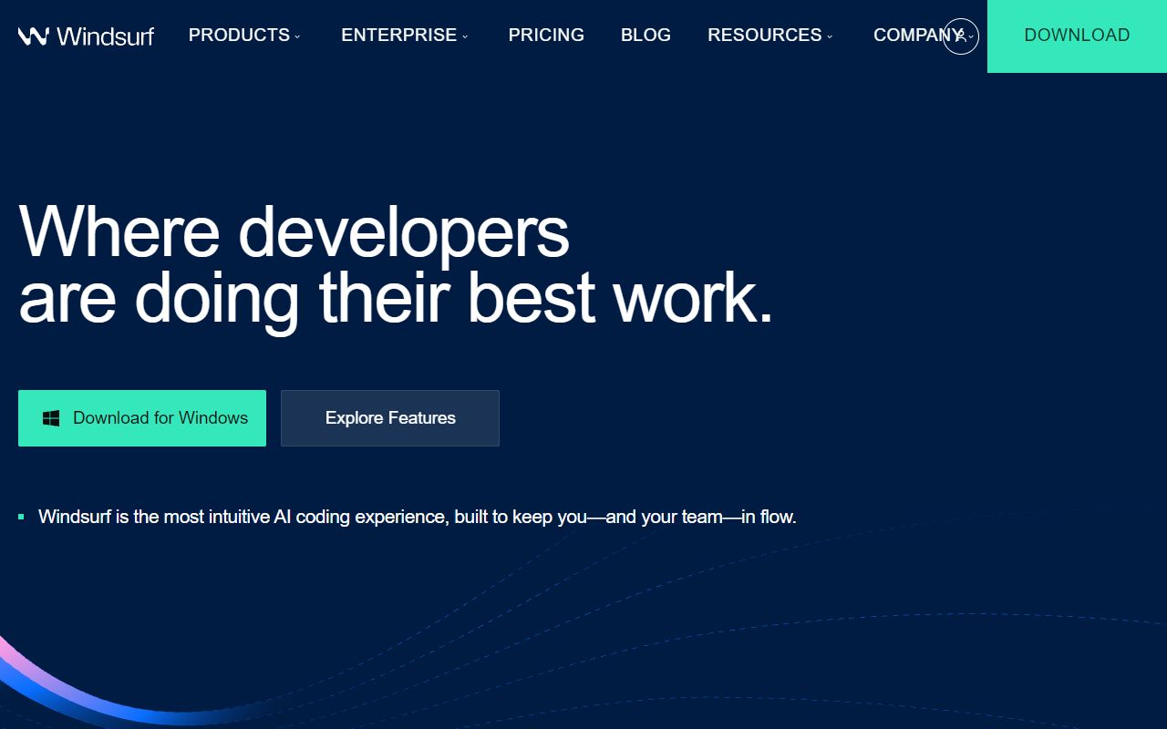 Windsurf - website preview