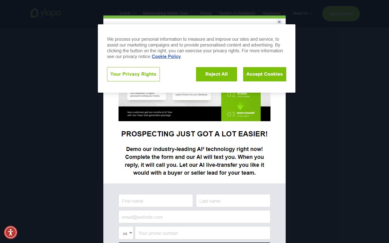Ylopo - website preview