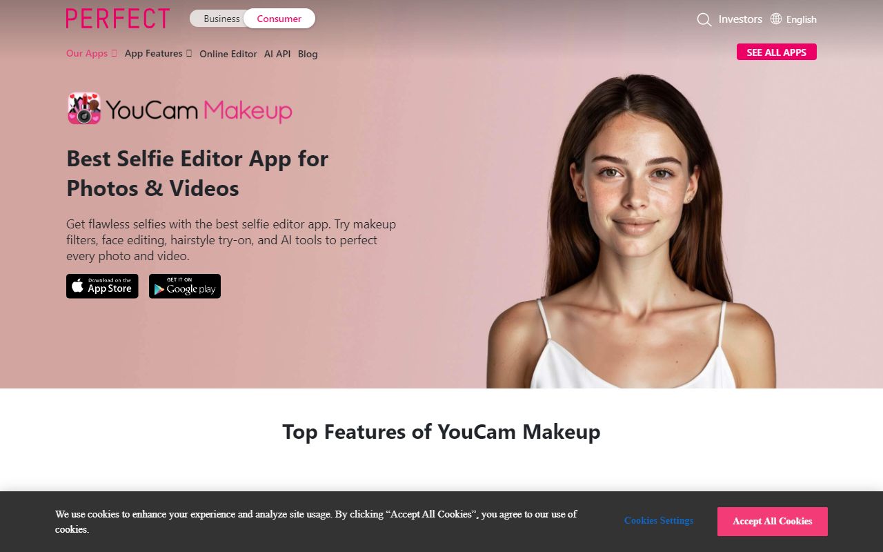 YouCam Makeup screenshot