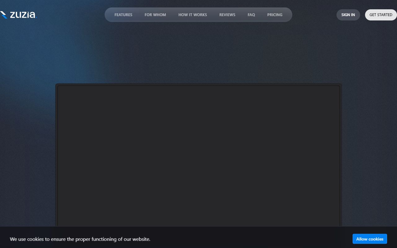 Zuzia.app screenshot