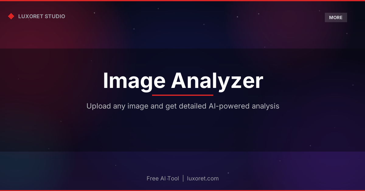 Free AI Image Analyzer: Analyze Photos and Images Online - Luxoret