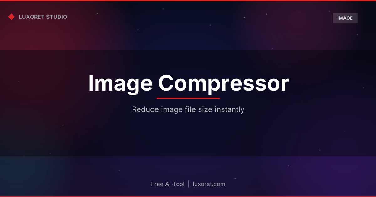Free Image Compressor: Reduce Photo File Size Online - Luxoret