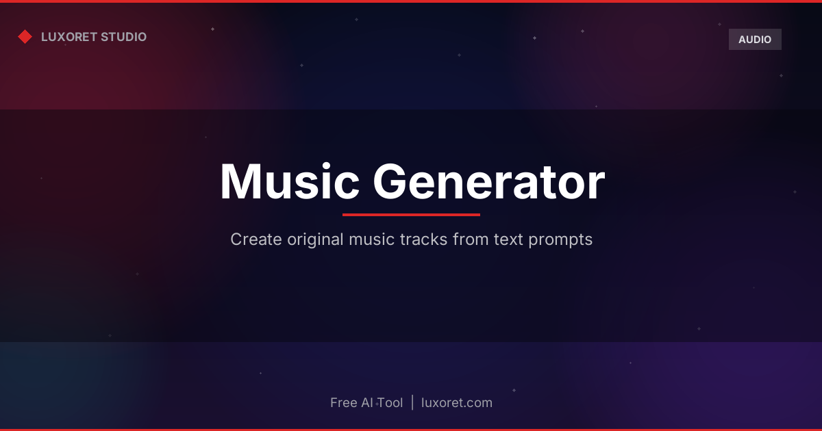 Free AI Music Generator: Create Songs from Text Online - Luxoret