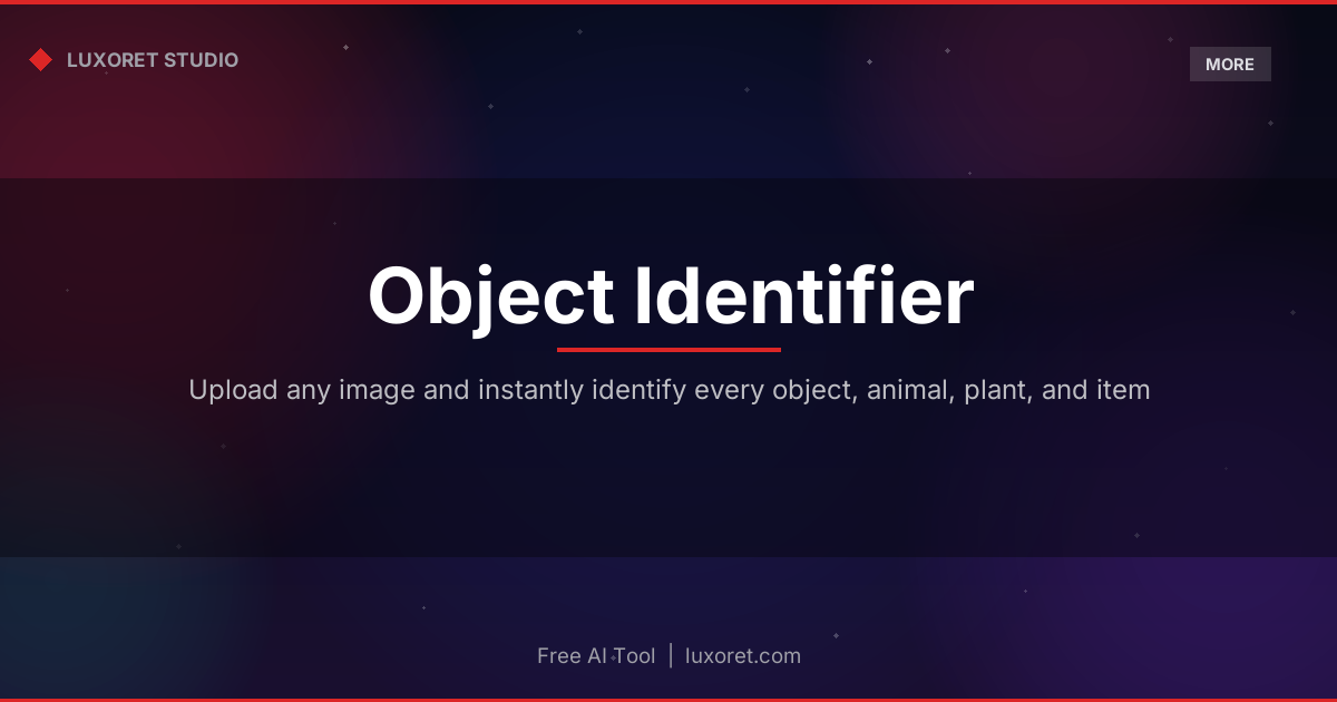 Free Object Identifier: Identify Anything in a Photo Online - Luxoret